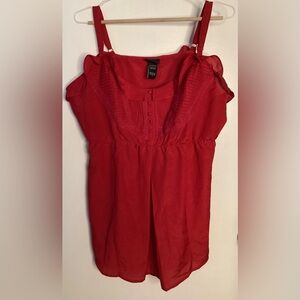 NWOT Torrid Vibrant Red Blouse 2 (2X/18-20)